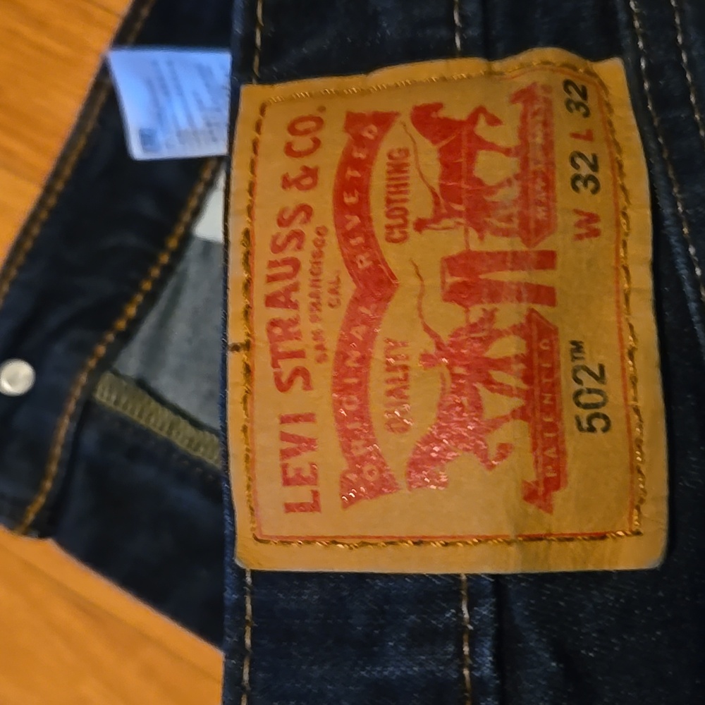 Levi's Men's Dark Blue Straight Jeans - Picture 3 of 3